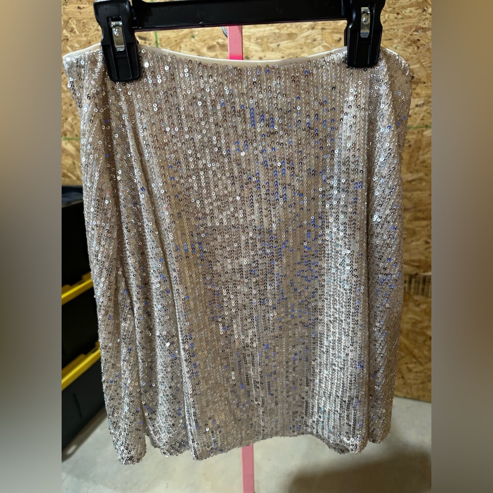 Mini Skirt with Flare at the Bottom and Zipper in the Back